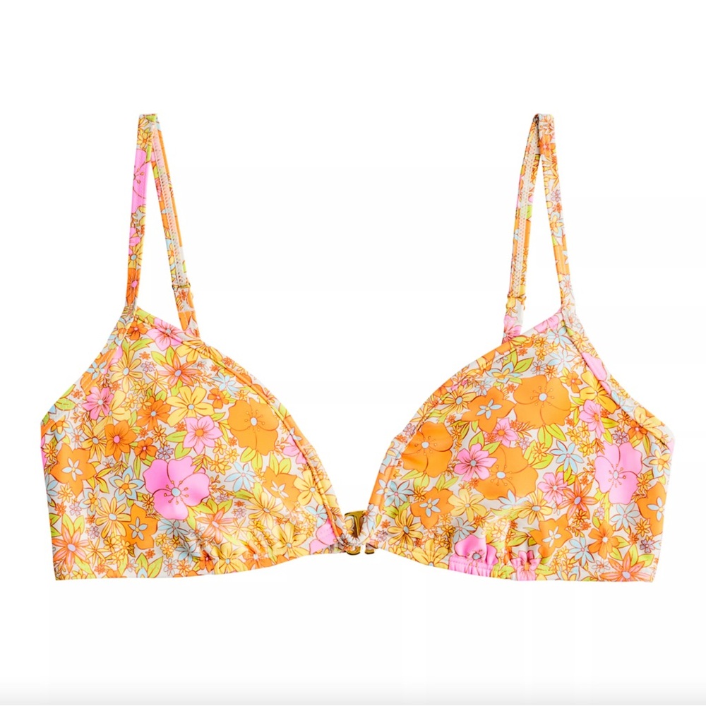 Summer☀️ Ninety-Nine° V-Wire Bralette Floral Hippie Bohon Swim Top